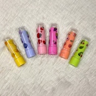 2934 ราคาส่งยกกล่อง24ชิ้น Karite ลิปมันเปลี่ยนสี กลิ่นผลไม้ 6กลิ่น เปลี่ยนสีชมพูอ่อน กลิ่นหอม