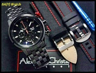 Jual Jam Tangan Pria Original Alexandre Christie AC 6163 MC Black