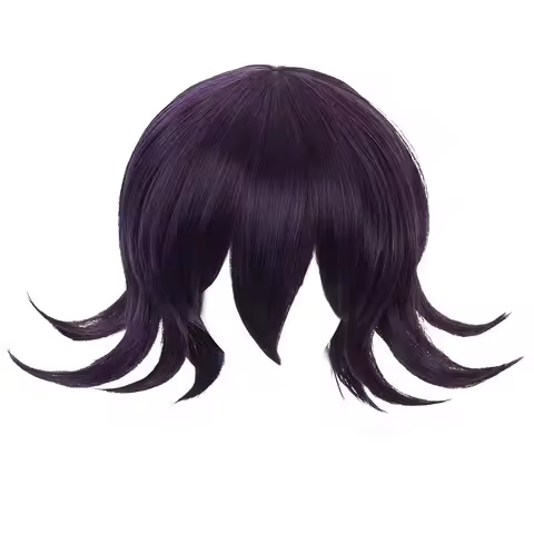 Anime Ouma Kokichi Wig Danganronpa V3 Cosplay Wig Purple Synthetic Hair Ouma Kokichi Cosplay Wigs