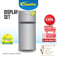 PowerPac DISPLAY SET 2 Door Mini Bar Fridge with Freezer 136L (DISPLAY-PPF136)