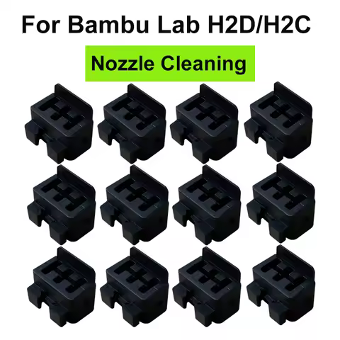 Nozzle Wipe Brush For Bambu Lab H2D Hotend H2C Wiper Silicone Brush For Bambu Lab H2D Hotend kit 3D 