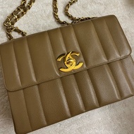 Vintage Chanel 30cm Jumbo in Mocha Caviar Leather