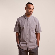 M.Gee Kemeja Casual Lengan Pendek Pria Mgee Original ALTO C115 Brown
