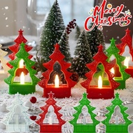 1/2/3Pcs Christmas Tree LED Decorative Light - Red Green Christmas Tree Shaped Decor Light - Christm