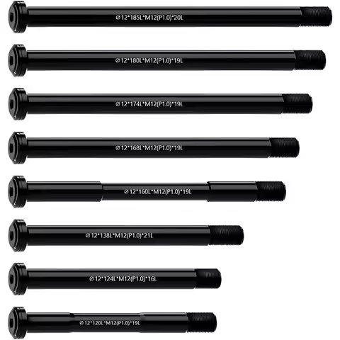 Swift MTB Road Bike Thru Axle Front Fork Shaft Skewers M12x1.0 M12x1.5 12x142/162/174 12x100/110mm A