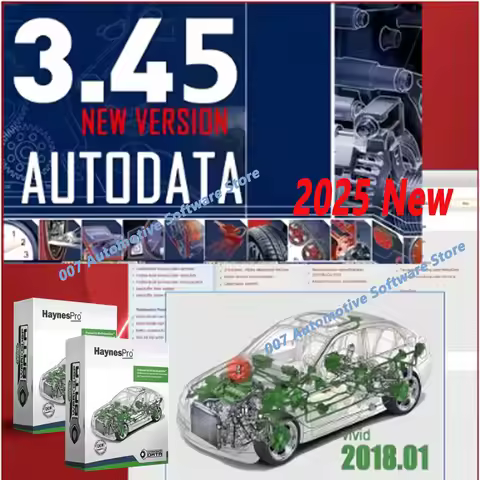 2025 Latest Auto Data 3.45 Car Software + vivid HAYNES PRO 2018 AtrissStakis Technik Workshop DATA M