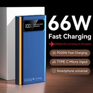 High Capacity Powerbank 100000mAh Original LED Display 150000mAh Power Bank Fast Charging type c 200
