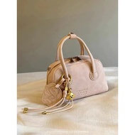 [GIVE CHARM] Chi0 Velvet Leather Women's Crossbody Shoulder Handbag With Extremely Beautiful Charm M