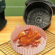 ⋛Silicone Air Fryer Mat 20cm Round Air Fryer Pot Baking Basket Reusable Oven Liner Pizza Mat Mic P✔