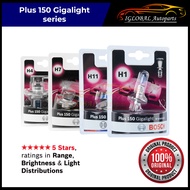Bosch Plus 150 Gigalight H4 / H7 / H11 / H1 12V Halogen Headlight Bulb (2pcs)