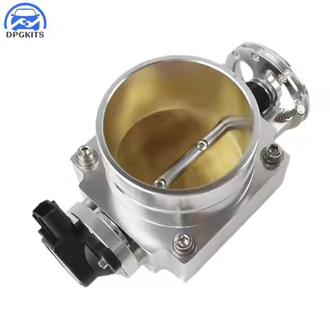 DPGKITS 90mm Aluminum Throttle Body With TPS Sensor Improves Air Flow For Toyota Supra 1JZ 2JZ Silve