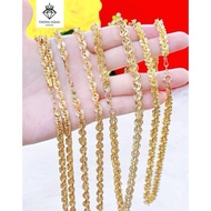 Durable and beautiful women's twisted 750 copper necklace - 750 gold