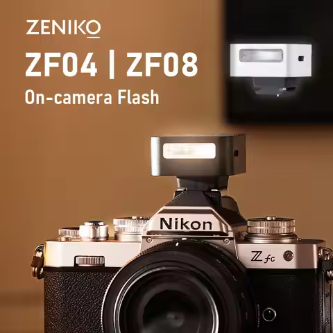 ZENIKO ZF04 ZF08 Universal Mini Flash On-camera Hot Shoe Flash Light for Ricoh GR3, Fuji XM5, Sony Z
