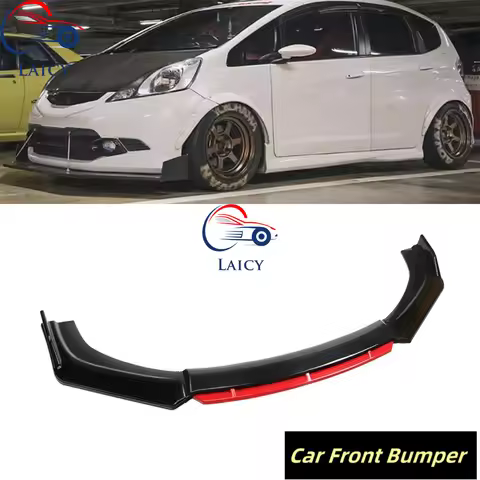 LAICY For H0nda Fit 2006-2020 Car Front Bumper Lip Auto Chin Spoiler Splitter Diffuser Body Kit Trim