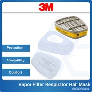 3M 6200 Gas Dust Mask Protection Toxic Vapor Filter Respirator Half Mask Cartridge 6003 Organic