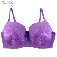 PariFairy Big Cup F G Bra Full Coverage Underwire Support Mold Cup Back Closure 3 Hook and Eyes Adju