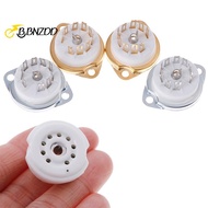 [BBNZDD] 1Pc chassis mount 9pin ceramic tube soet for EL84 ECC82 6922 12AX7 BVAH