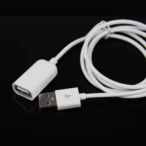 1 M USB Extension Cable Male to Female Extender Cable Extension Cable Data Charging Cable Fast Speed