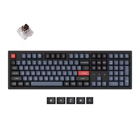 Keychron K10 Pro QMK/VIA Wireless Mechanical Keyboard Russian Layout Hot-Swappable Double-Shot PBT K