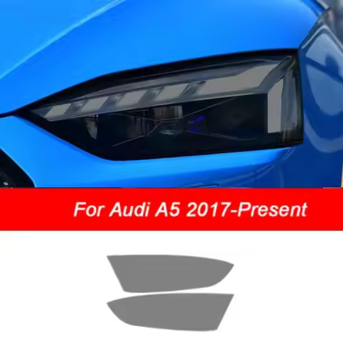 For Audi A3 8V A4 B8 B9 A5 A6 C8 A7 A8 D4 TT E-tron R8 Car Headlights Tint Smoked Black Protective F