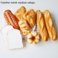 [Ready Stock Simulation Model] Simulation Fake Bread Cake Baguette Square Slice Hot Dog Egg Tart Sto