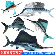 Children Toys Simulation Marine Animal Model Solid Big Swordfish Swordfish Arrowfish Cognitive Early
