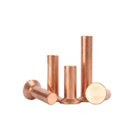 (A)Copper countersunk head rivets GB869 percussion type flat head flat cone head solid rivets Copper