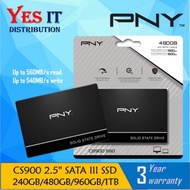 PNY CS900 / CS1031 / CS2140 2.5" SATA III Solid State Drive SSD (120GB/ 240GB/ 256GB/ 480GB/ 500GB/ 
