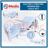 Electric Nursing Bed 5 Function with Mattress - Katil Hospital Adjustable Murah, Medical Bed, Electric Hospital Bed
