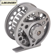 LAKAMIRY Fly Fishing Reel, Silver 3/4WT Full Metal Fly Reel, Durable Aluminum Alloy Left Right Hande