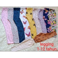 💥💥 Ready Stock💞 borong legging (rm 3) legging kanak-kanak pkai kain sumea getah,, warna campu 1 bundle, size 1-12 tahun,