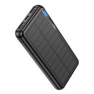 【50% OFF Voucher】KUULAA Solar Power Bank 20000mAh Portable Fast Charging PowerBank 20000 mAh Outdoor USB พลังงานแสงอาทิตย์ พกพาง่าย PowerBank External Battery Charger For iPhone Xiaomi Samsung