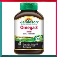 Jamieson - 特強金裝迷你奧米加3魚油丸 200 粒 (細粒易吞服) 無魚腥味 心腦血管健康 關節 炎症 疼痛 靈活 運動 馬拉松 平行進口 (效期: 06/2027*)