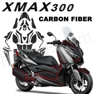 HOTsaleFor Yamaha XMAX300 X-MAX300 xmax 300 Carbon Fiber Fuel Tank Cover Sticker Rubber Frosted Prot