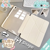 Solid Back Ipad Case Y-Shaped Clear Right Pen Slot Gen10/11-A16 Air6 M2 M3 7/8/9th 10.2 Air1/2 Pro11