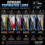 Gewang Topwater Pencil Lure 8CM 11G Popper Walk The Dog Casting Siakap Toman Haruan GT Air Masin Air