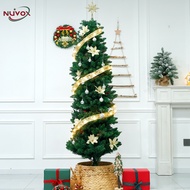 NUVOX Slim Christmas Tree 7 FT PVC Artificial Pencil Christmas Tree with Thick Branch Tips