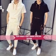 Men's 2pcs suit set wear korean version suit