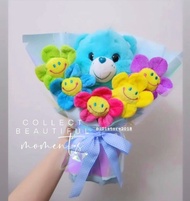 🎓 Care Bears 花束 畢業花束 💐 畢業公仔 結婚公仔