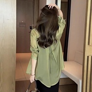 上衣 夏季小众设计感大码防晒衬衫女夏款薄款外套衬衣2024新款雪纺上衣7.9