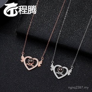 Diamond Wings Projection Necklace Hot Sale 100 Kinds Silver s925 Language European American Inlaid H
