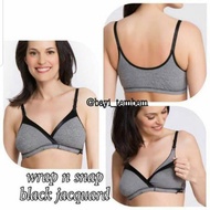 La Leche League Wrap n Snap Black Jacquard