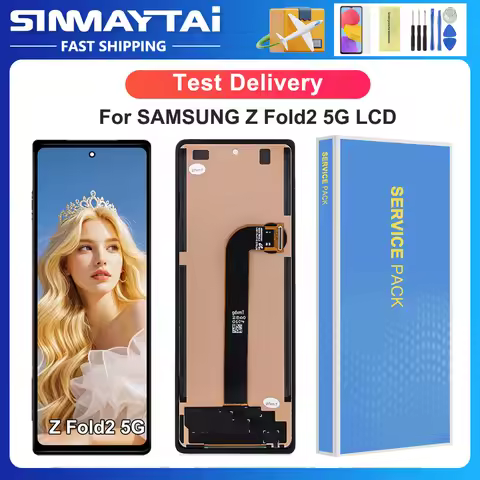 Tested Z Fold2 5G F916B F916N F916W SCG05 For Samsung For Z Fold2 LCD Display Touch Screen Digitizer