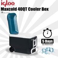 IGLOO 40QT MAXCOLD Roller Cooler Box (5 Days Ice Retention)