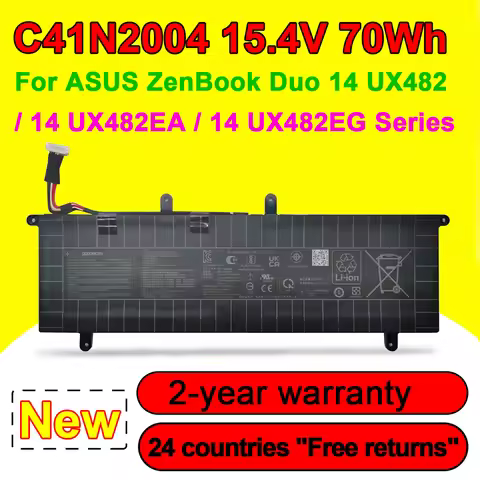 New C41N2004 Laptop Battery For ASUS ZenBook Duo 14 UX482 UX482EA UX482EG Series High Quality 15.4V 