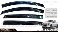 MITSUBISHI TRITON STRADA 2016-2023 RAIN VISOR INJECTION TYPE / DOOR VISOR ( STRADA ACCESSORIES 0