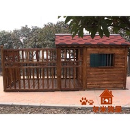 ┅﹍Ermi Large Dog Wooden Doghouse Outdoor/Mil Dog House/Dog House/Dog Villa/Pet House/Rainproof B-3