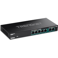 TRENDnet 7-Port Multi-Gig PoE+ Switch, 5 x 1G RJ-45 PoE+ Base-T Ports, 2 x 2.5G RJ-45 PoE+ Ports, 20