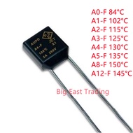 10pcs Aupo A0-F A1-F A2-F A3-F A4-F A5-F A8-F A12-F 2A 250V Thermal Fuse Cutoff 84/102/115/125/130/1