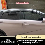 BYD dolphin shade rain eyebrow dolphin car window rain cover pvc rain eyebrow BYD dolphin decoration